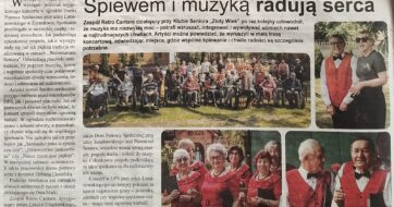 Śpiewem i&nbsp;muzyką radują serca.